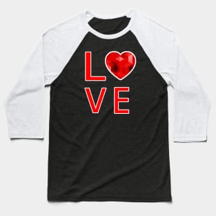 Valentien Day Shirt Love Heart Valentine Baseball T-Shirt